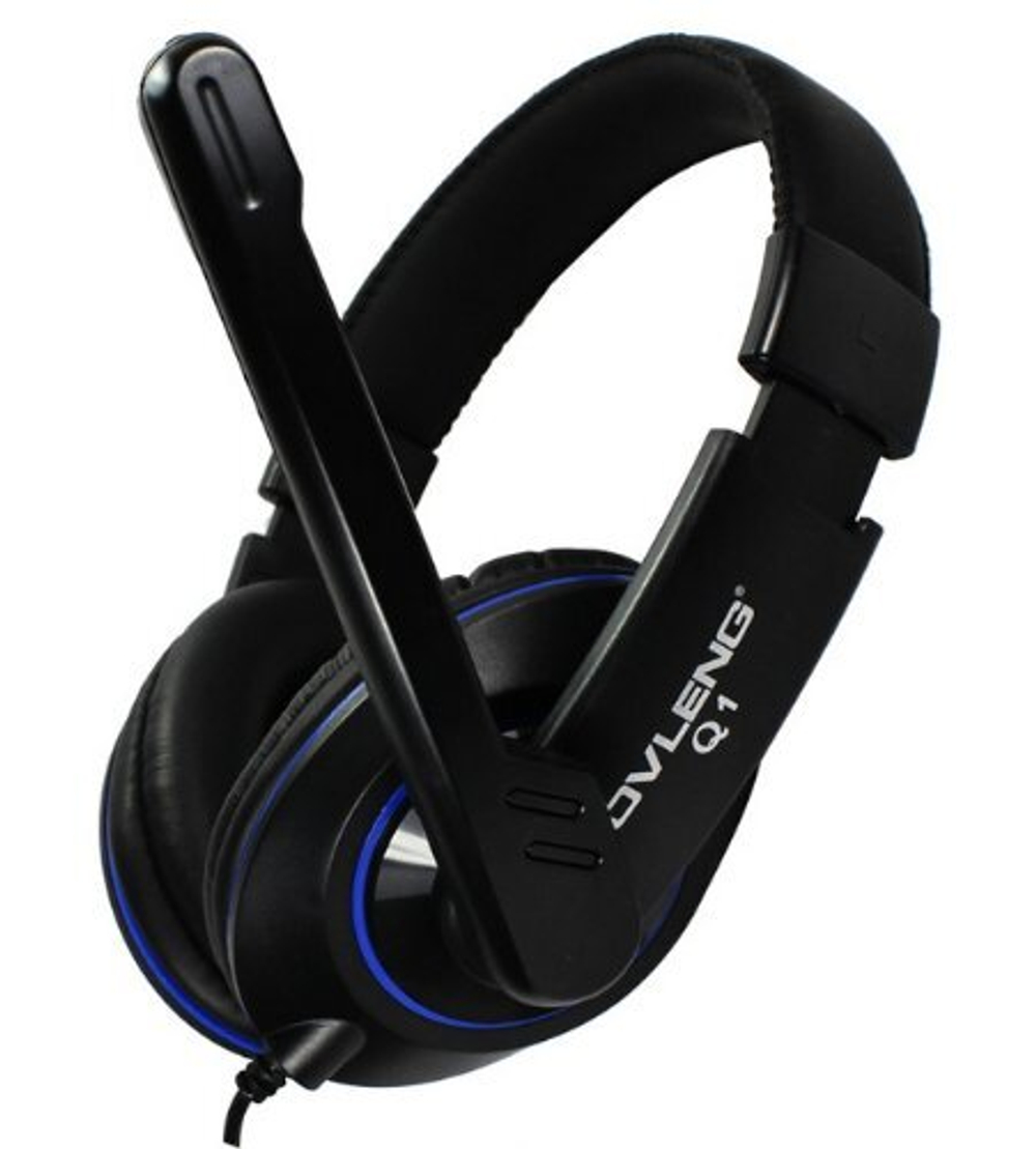 Игровые наушники OVLENG Q-1 USB (черный)