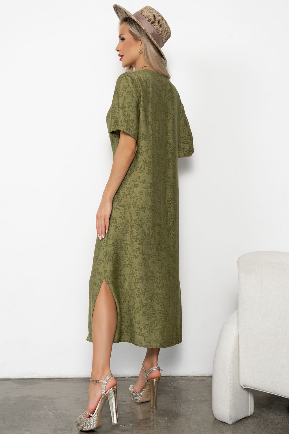 Платье Элиза (оливковый)-50р-р Р11-1219/3 Nikol