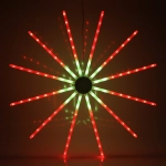 Фигура светодиодная Цифровая «Огненный круг» 70 см, 12 лучей, 96 ламп LED, с пультом ДУ, более 8 реж, Мультицвет