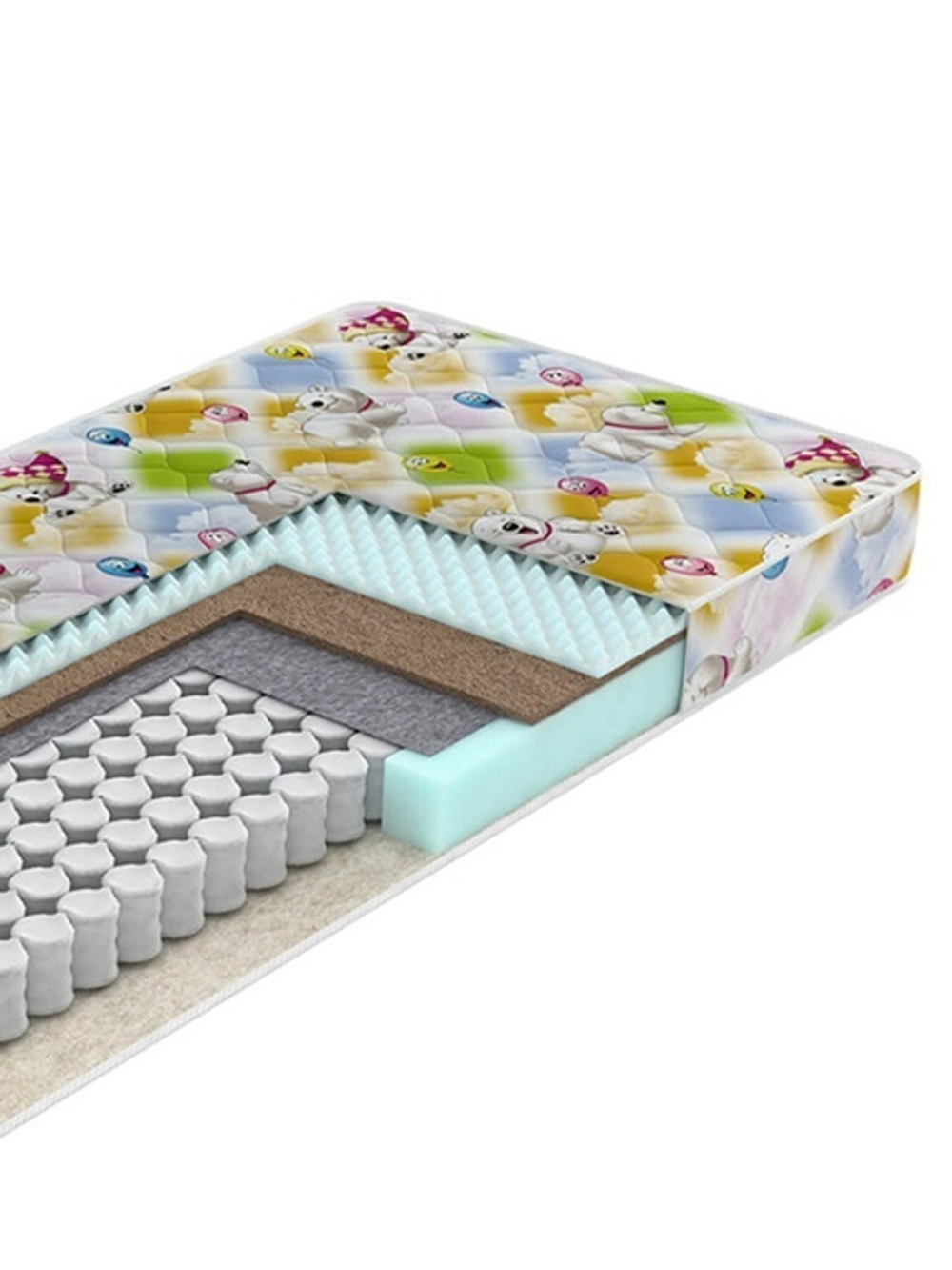 Матрас пружинный "Совенок" Print 180*90 см, (Независимые пружины)