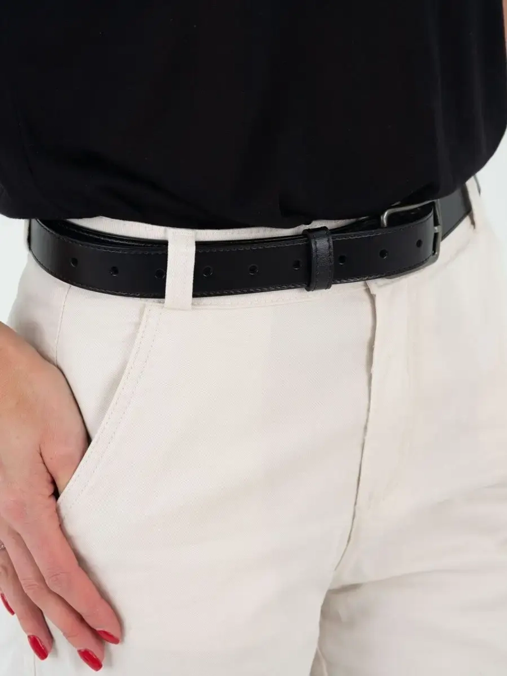 Ремень кожаный, пояс для джинс и брюк