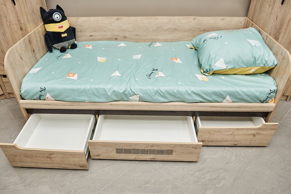 Монца Кровать с ящиками 900