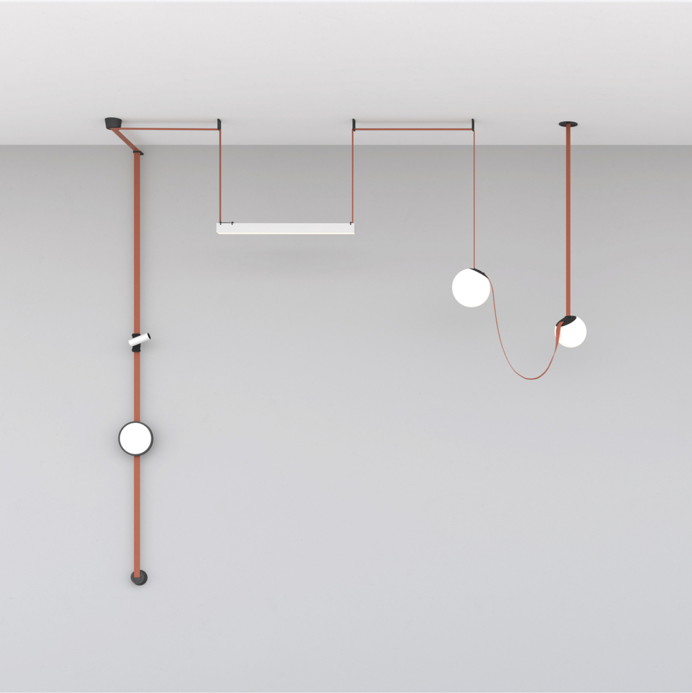 DK5566-BK Cветильник для трека-ремня Belty, серия Flow, со светодиодом, D168*H29.5мм, 48V DC, 10W, RA90, 120°, 4000K, IP20, черный, алюминий