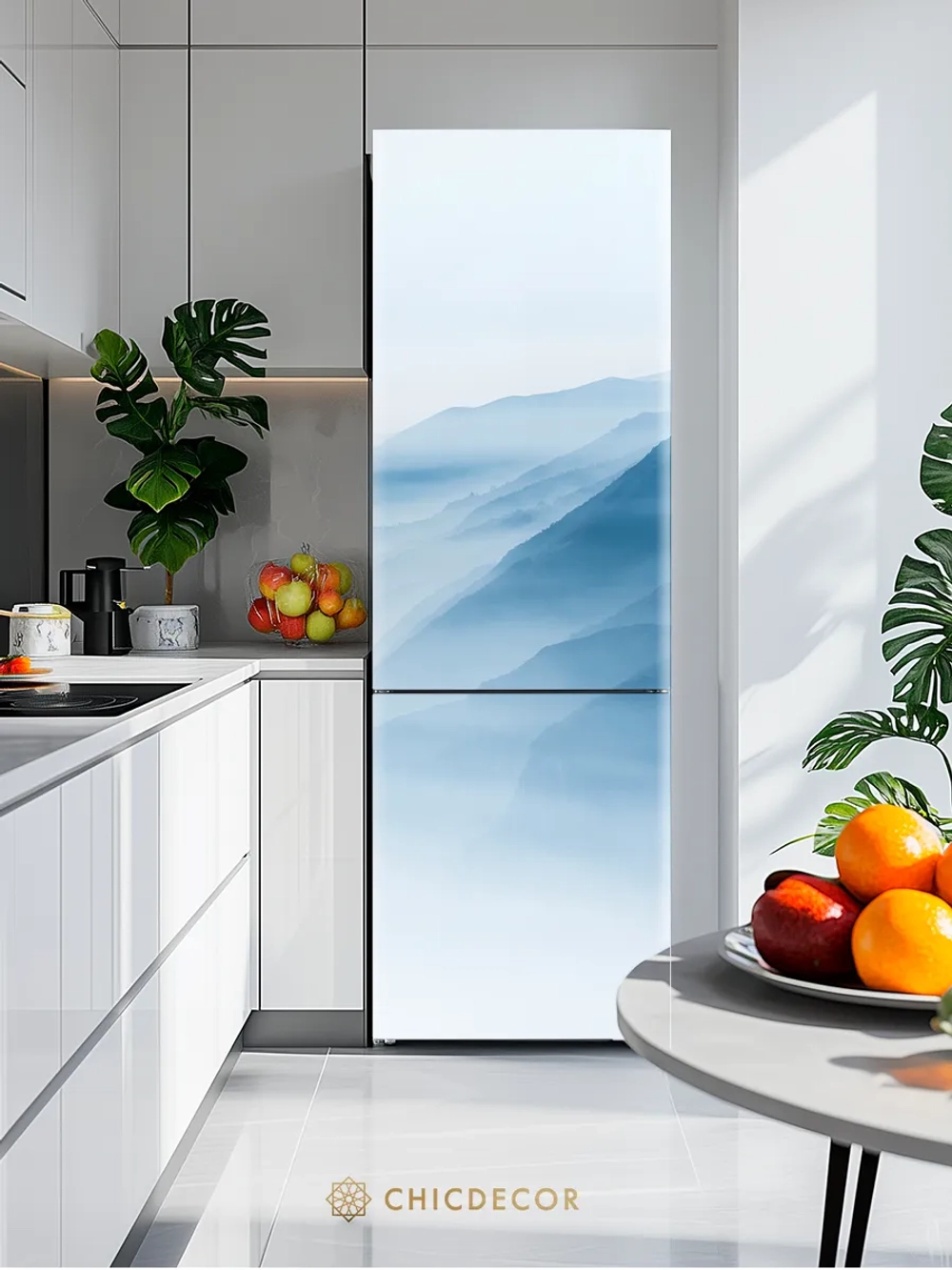 Наклейка на холодильник самоклеящаяся большая