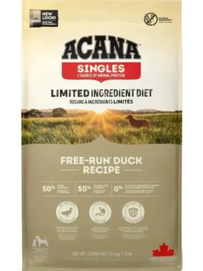 Acana Singles Free-run Duck (Акана Утка) сухой корм для собак 11,4 кг