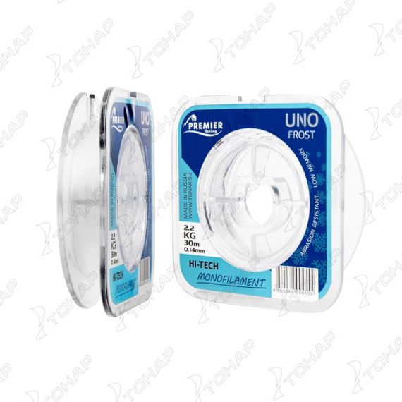 Леска UNO FROST 0,14mm/30m Clear Nylon PREMIER fishing (PR-UF-T-014-30)