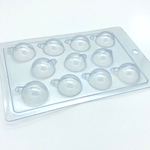 Форма для шоколада НОВОГОДНИЕ ШАРЫ МИНИ (11 ячеек), пластик