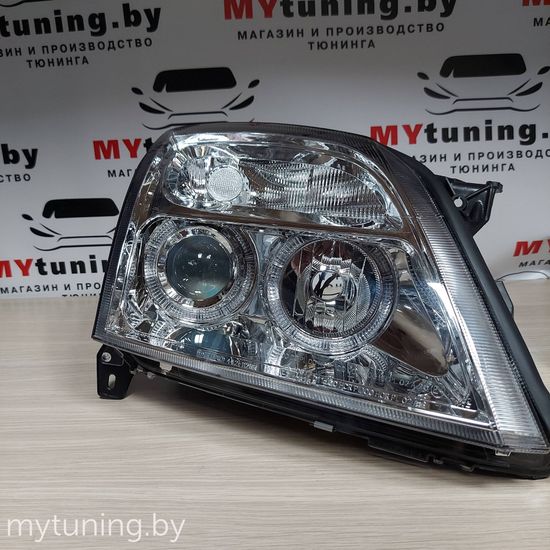 Передние фары angel eyes chrome для Opel Vectra C