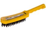 БИБЕР 70916 Щетка 6-рядная стальная с пластиковой ручкой (12/120)