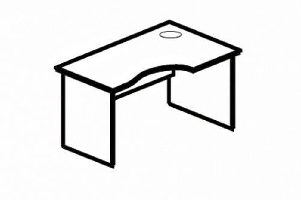 Стол эргономичный правый Рубин 41.(42).47