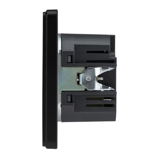 Розетка ROUND USB-A+Type-C 3А с функцией быстрой зарядки оникс KRANZ