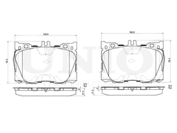 Колодки тормозные диск. передние UNIO BRP-20256