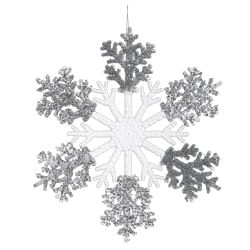 GAEM Изделие декоративное подвесное "Снежинка", L27 W0,5 H27 см, 3в.