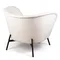 Лаунж-кресло Couture в обивке из белого букле | Купить в Hallberg.ru