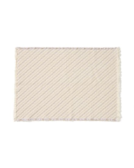 Коврик для ванной Janu из 100% хлопка жаккард цвета экрю 50 x 70 см