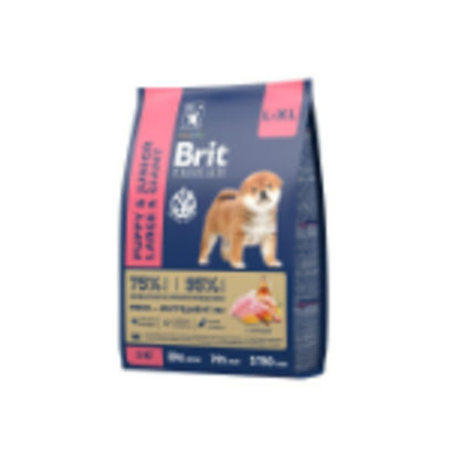 Корм для собак сухой BRIT PREMIUM с курицей для щенков "Dog Puppy and Junior Large and Giant", 3кг