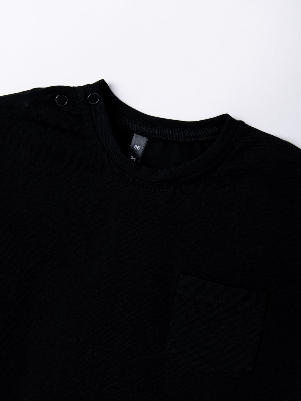 Футболка базовая "Уголь" с карманом