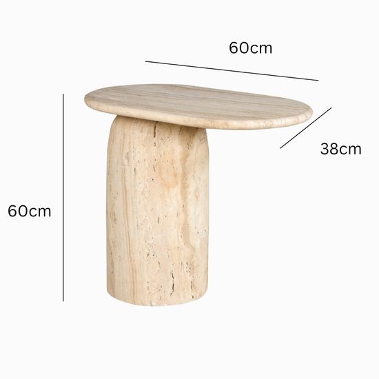 Кофейный стол Aiden 60*38 мрамор индийский