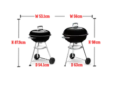 Угольный гриль Weber Compact Kettle, 47 см, чёрный