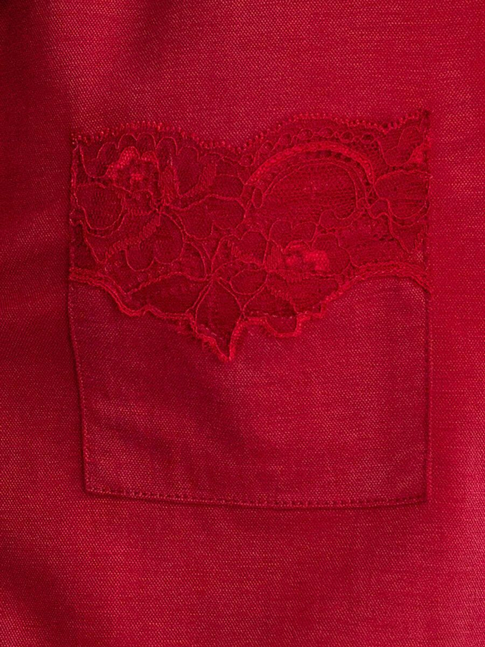 Стильный домашний комплект (Размер: L) (Цвет: бордовый)