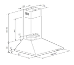 Вытяжка на 50 см  Graude DHP 50.0 W