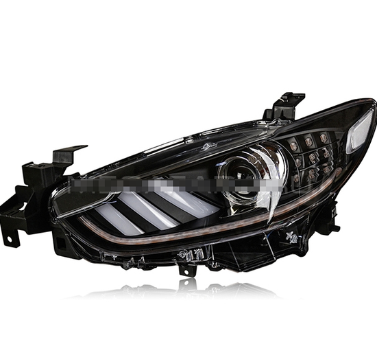 Передние фары Мазда 6 2013-2015 V6 type [Комплект Л+П; LED ходовые огни; электрокорректор; биксеноновая линза]