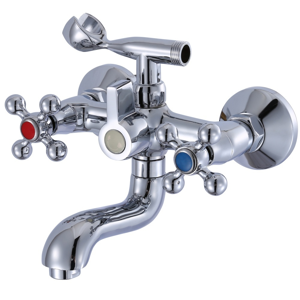 Смеситель для ванны H30050 двухрычажный, короткий излив