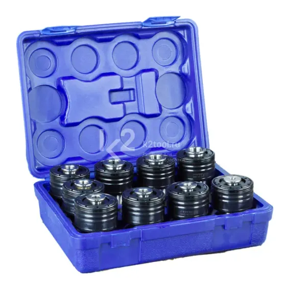 Набор головок резьбонарезных для манипулятора ETM-30, GTM24, ISO 529, М6-М30, 9 шт.