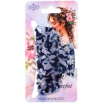 Заколка - краб для волос «AKS-EMPIRE», прямоугольник, микс 6 цветов, 7,8*4,5см