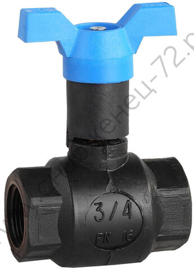 ЗУБР d 3/4″, ″мама-мама″, Морозоустойчивый шаровой кран (4-51530-PA-3/4)