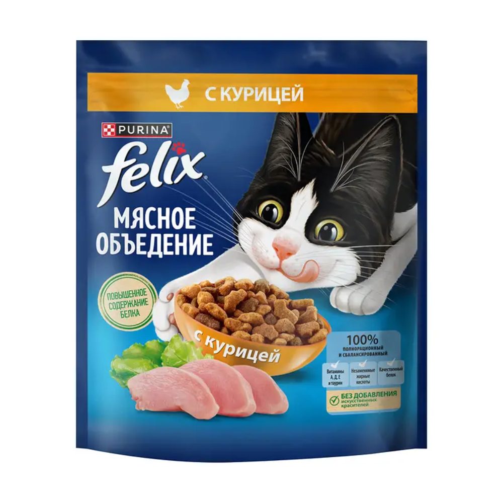 Сухой корм FELIX Мясное обьедение Курица 1,3 кг