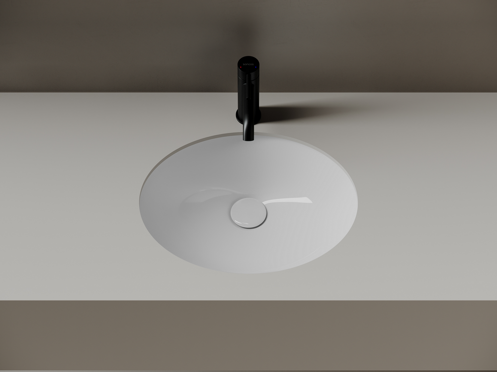 Раковина встраиваемая снизу Ceramicanova Era 465x380x190 мм, с отверстием слива - перелива, белый, арт.CN15005