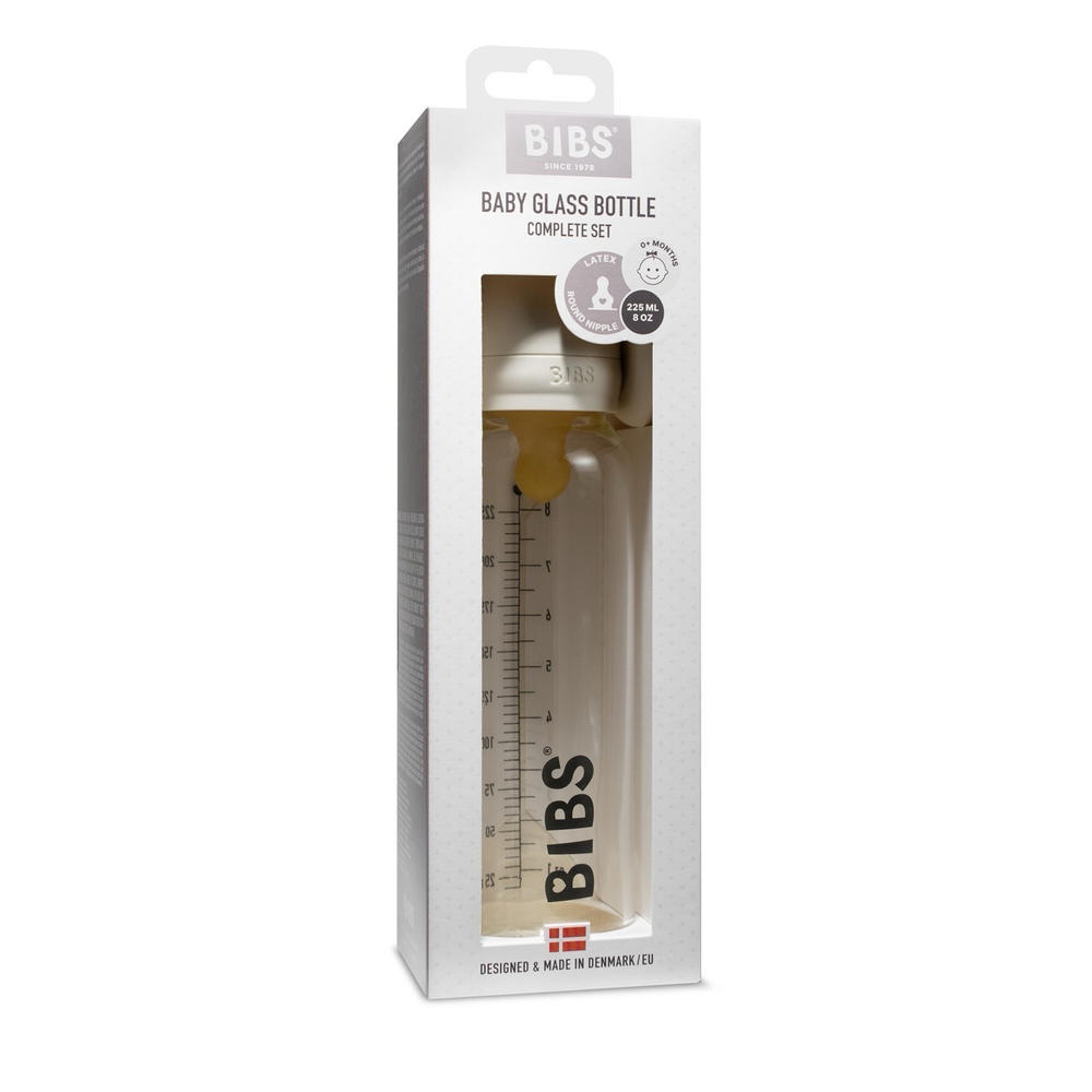 Бутылочка в наборе BIBS Complete Set - Ivory, 225 мл