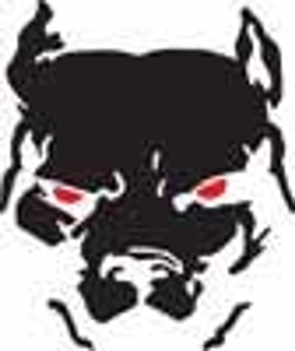 Наклейка "Питбуль (негатив)" 15*15см  08088