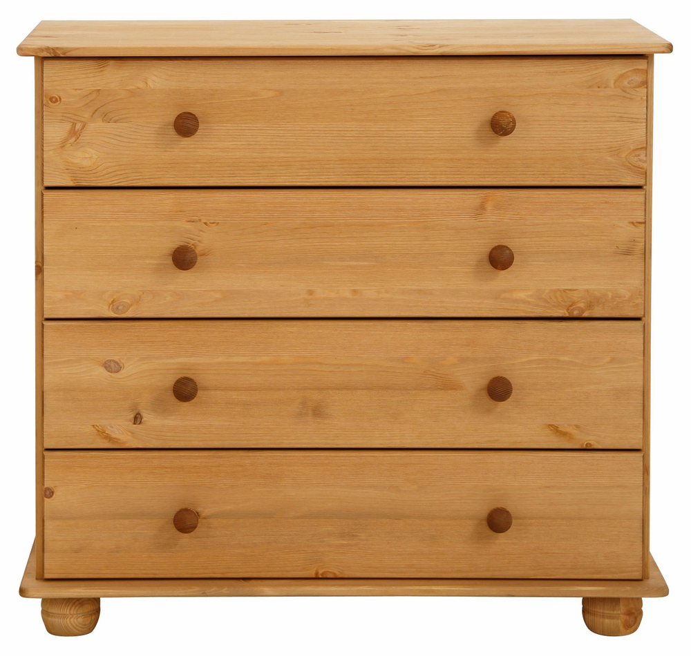 Комод деревянный Мелоди для вещей 4 ящика