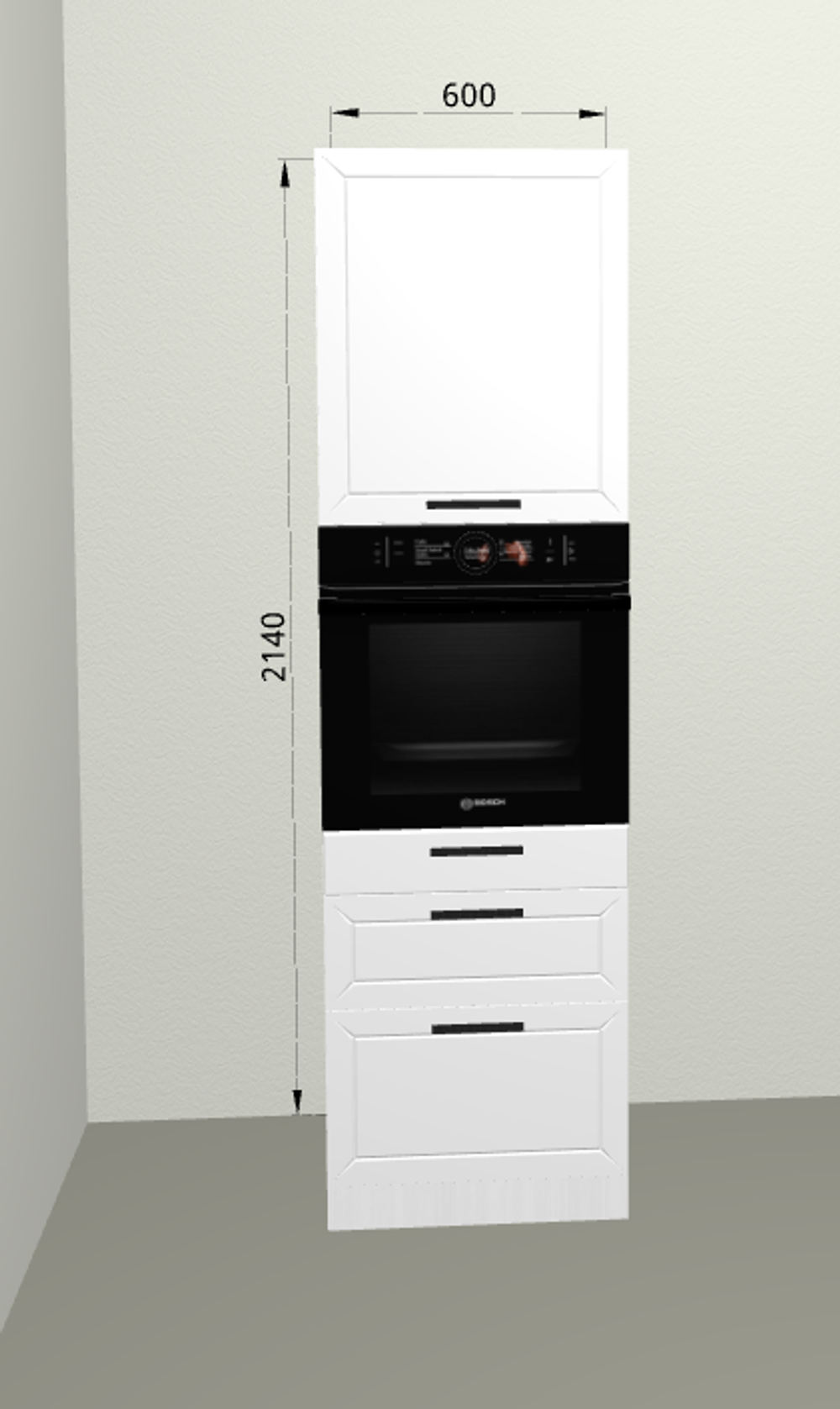 Пенал П63 Монс белый