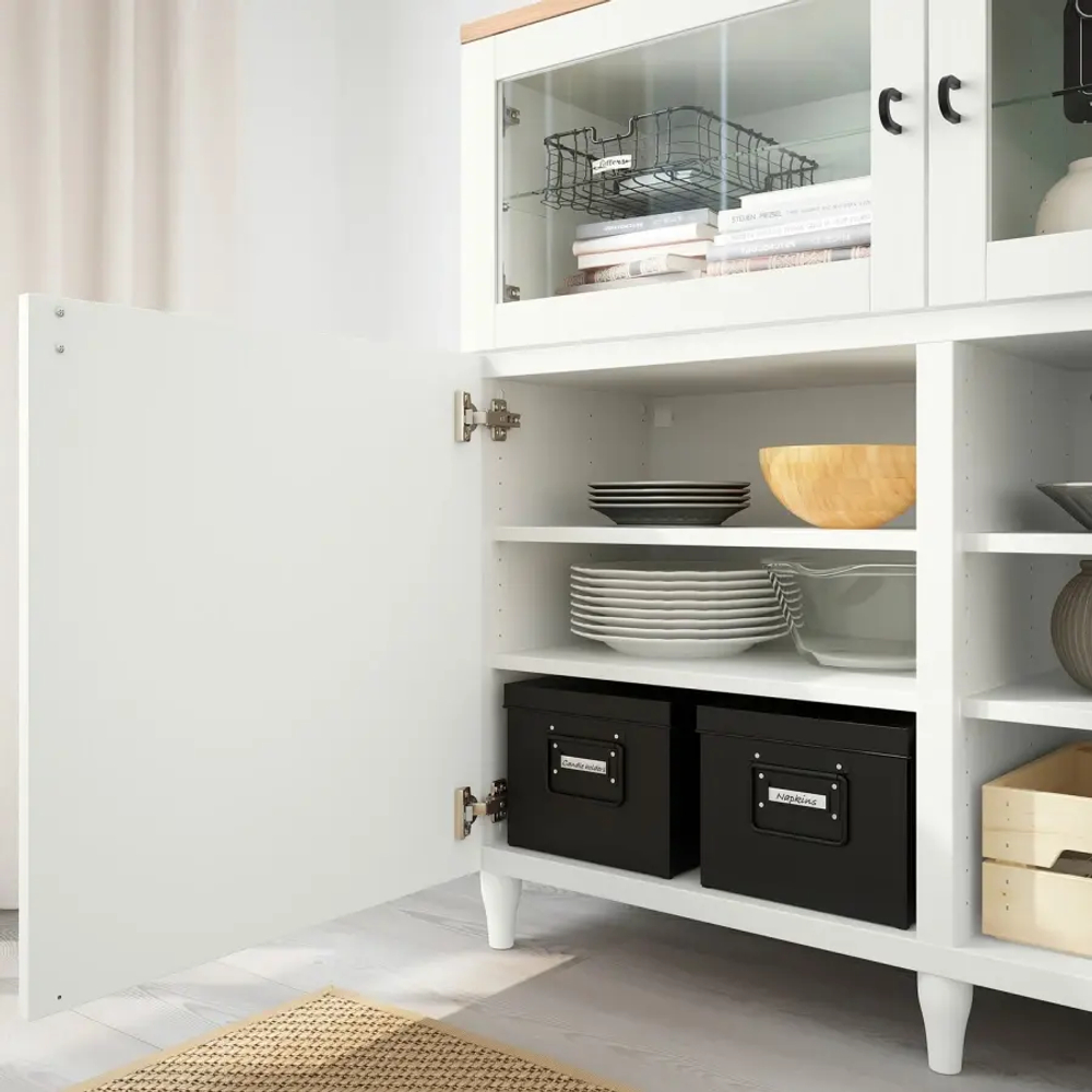 Комбинация для хранения - IKEA BESTÅ/BESTA/БЕСТА/БЕСТО  ИКЕА, 180x42x114 см, белый