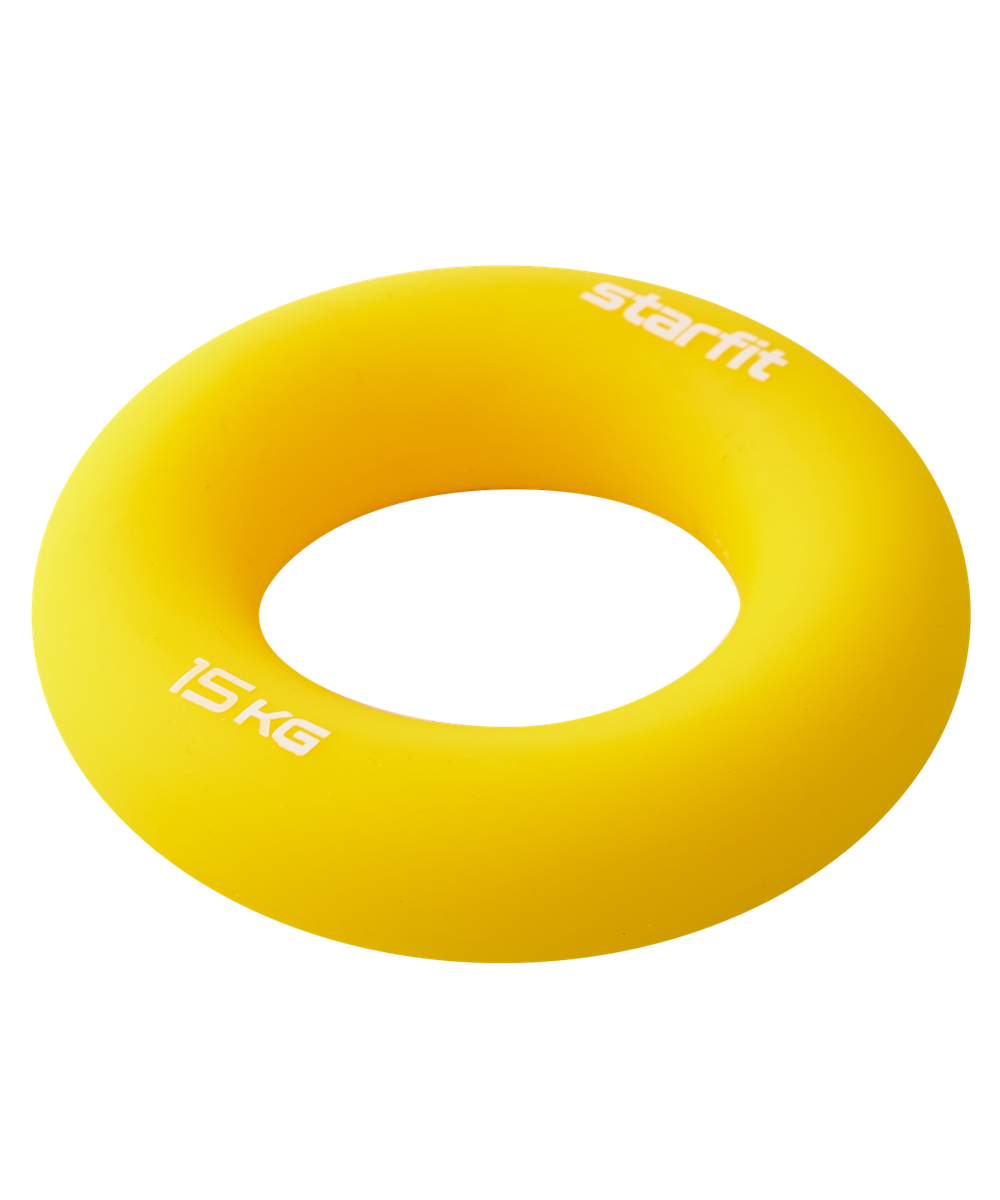 Эспандер кистевой ES-404 Кольцо, 15 кг, силикагель, желтый
