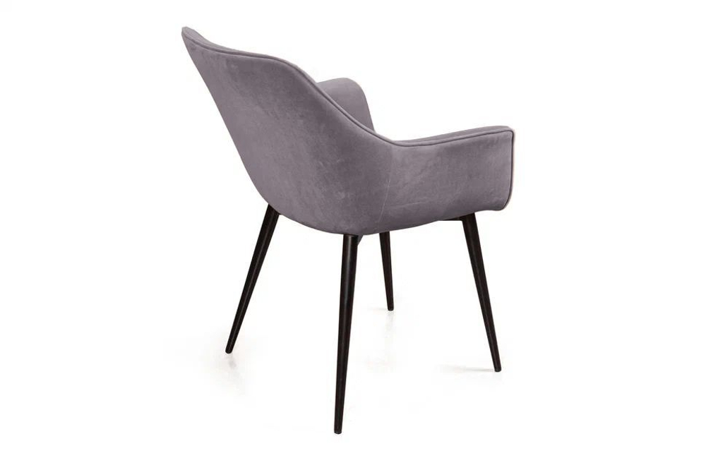 Стул Archi, бархат светло-серый 26, опора конус