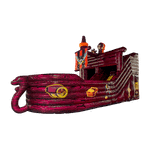 Большой надувной батут-горка “Пиратский корабль” 10*5*6 м