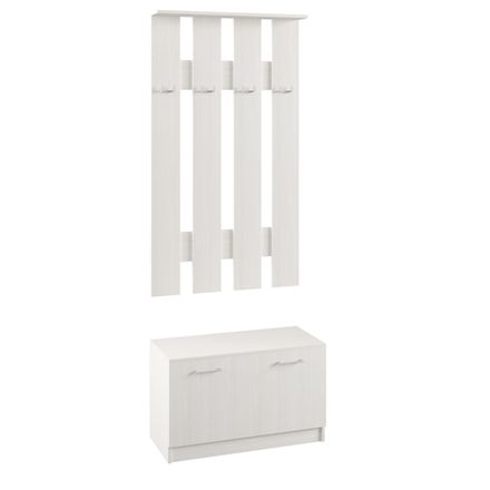 Тумба АНКОР с вешалкой (Белая), Милана, г. Уфа