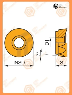 Пластина RCMT2006MOTN JT4340 STI