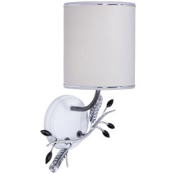 Бра настенный светильник Oliva Branch (Олива Бранч) Айс правое с абажуром Терра Снег