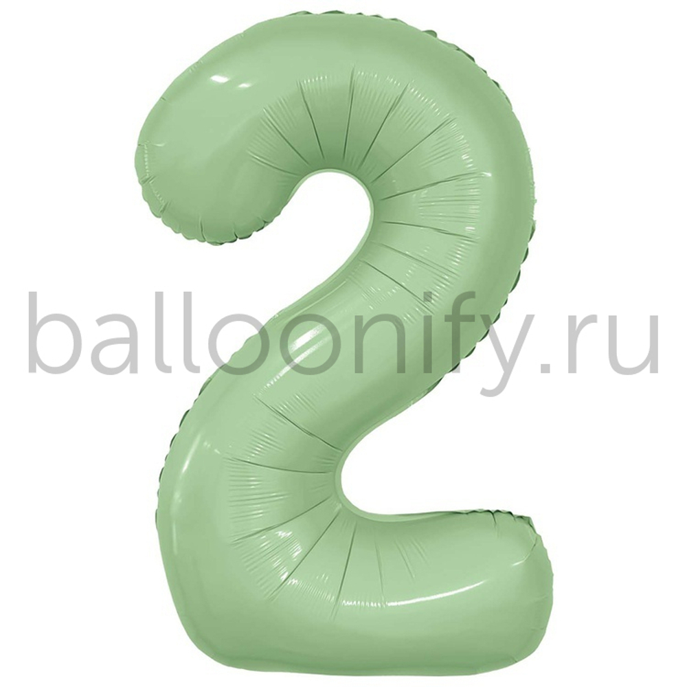 Шар ЦИФРА 2 Олива 40" 102 см