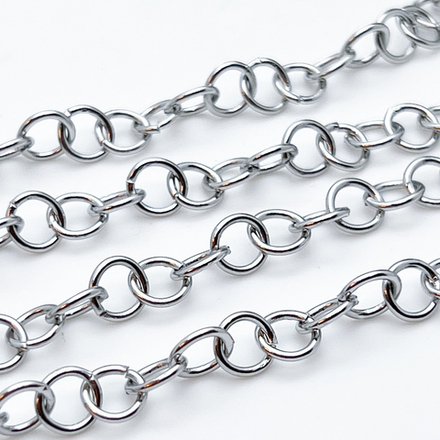 Цепочка, сталь, размер звена 8*8 мм, цена за 50 см