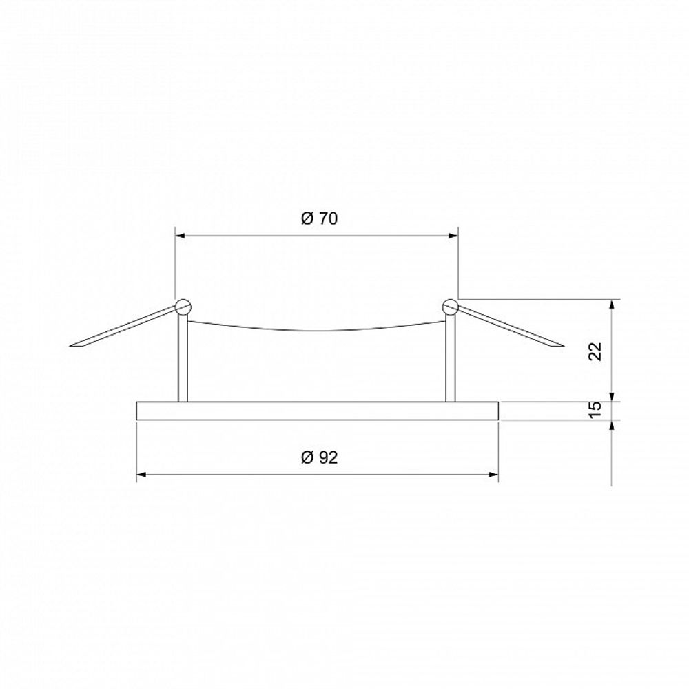 Встраиваемый светильник Elektrostandard Solar a053344