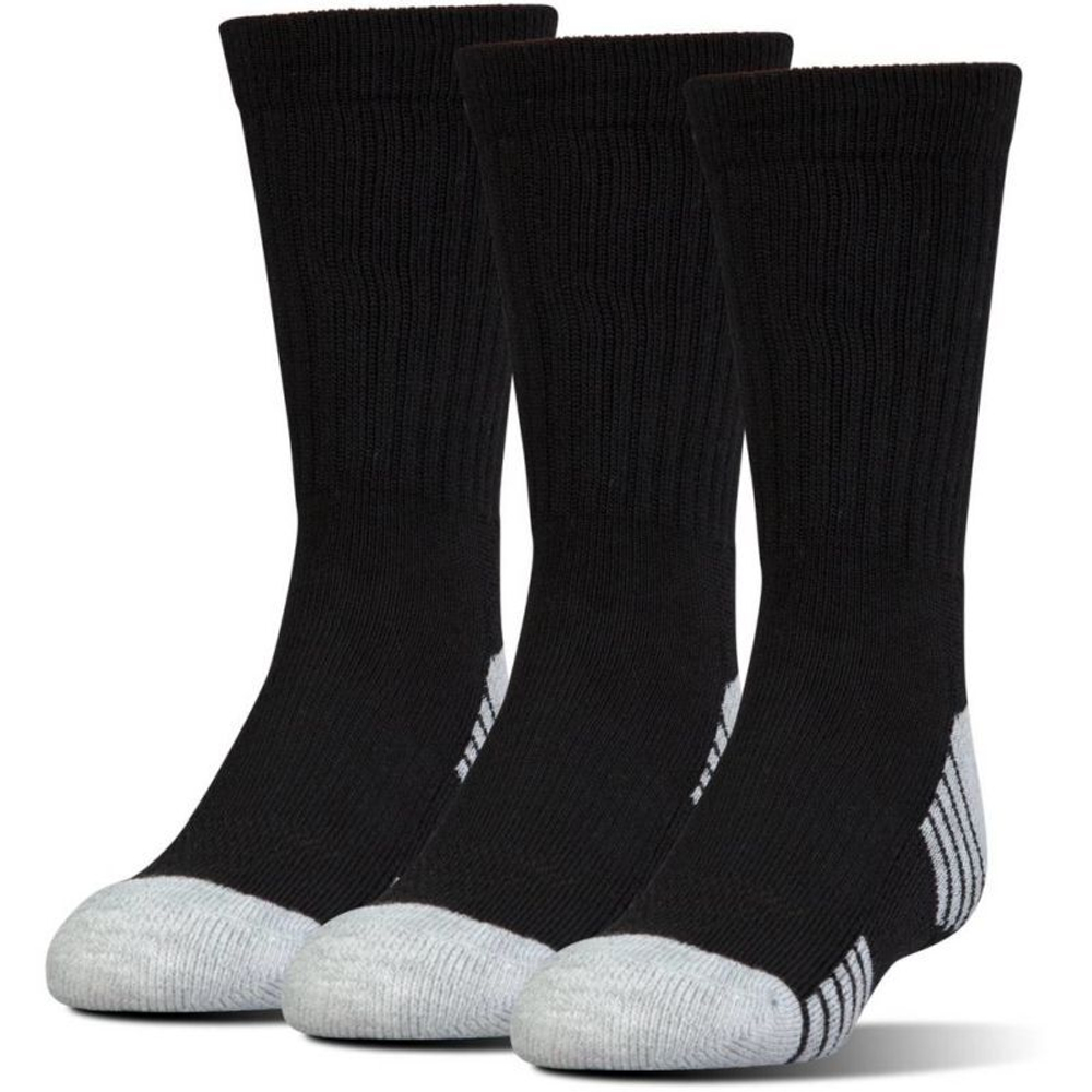 Теннисные носки Under Armour UA HeatGear Crew Jr - 3 par/black