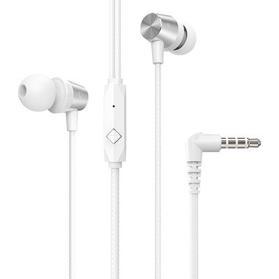 Проводные наушники Hoco M79 Cresta universal earphones with microphone white