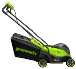 Газонокосилка аккумуляторная GREENWORKS 2520607UA 24V, 33 см, бесщеточная, c 1хАКБ 2Ач