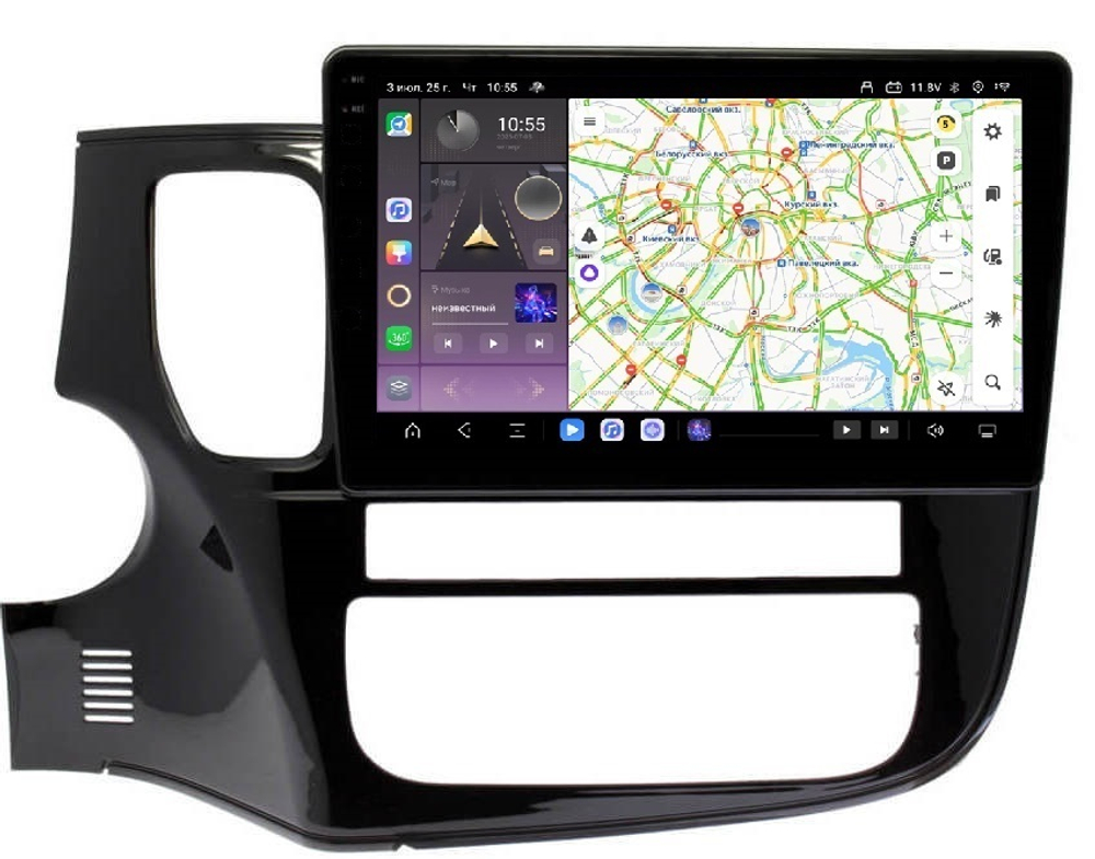 Магнитола для Mitsubishi Outlander 3 2012-2022 - Carmedia OL-1633 QLed+2K, Android 13, TS20, CarPlay, 4G SIM-слот